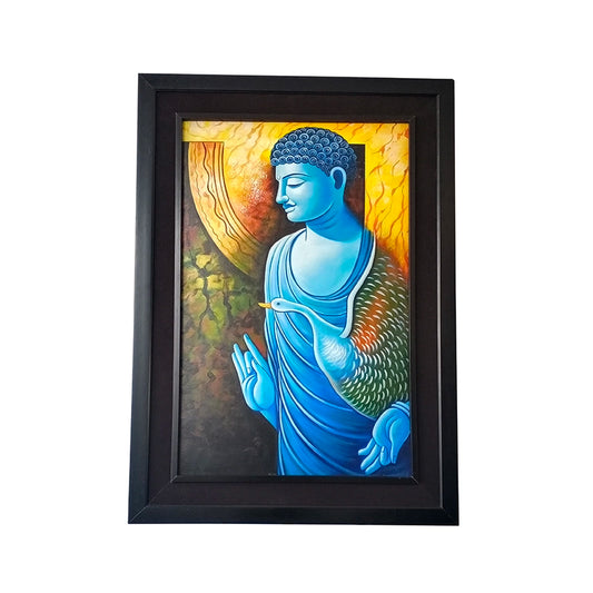 Buddha Handmade Fine Art Painting on Canvas