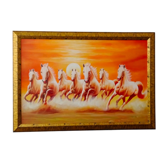 Running Horses Painting on Canvas